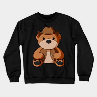 Cowboy Vest Teddy Bear Crewneck Sweatshirt